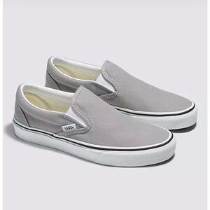 Gray Classic Canvas Vans Slip-On
